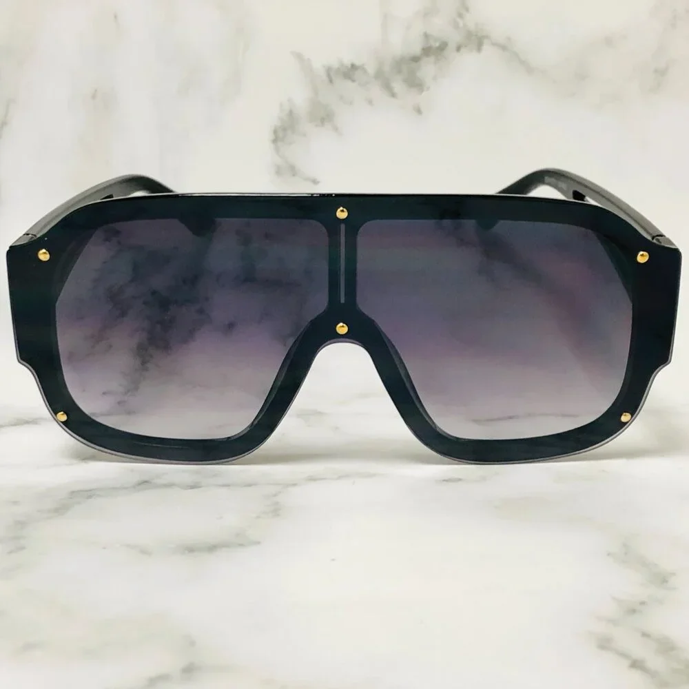 Men Designer Sunglasses Large Frame Outdoor Driving Shades Vintage Large Eyewear